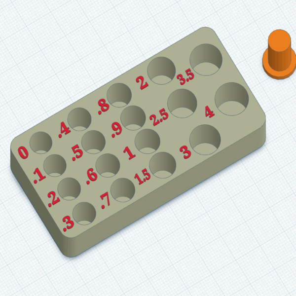 Tolerance & Clearance Testing Board | 3D Printer